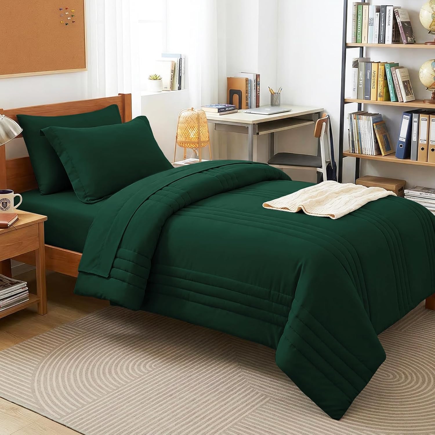 Beige Queen Comforter Set 7 Piece