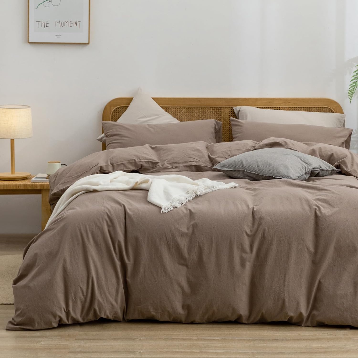 Cornflower Blue Cotton Duvet Cover Set