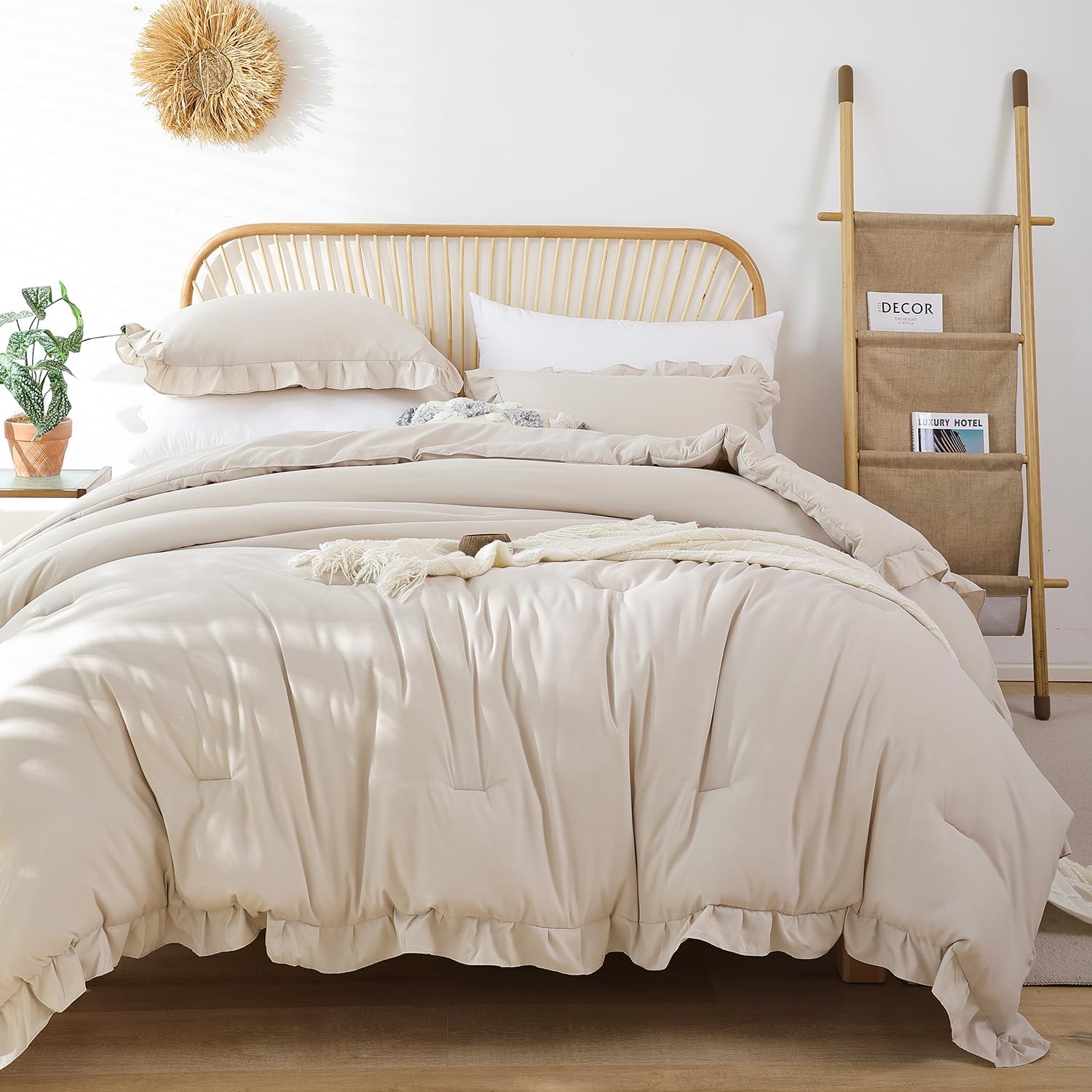 Blush Pink Queen Comforter Set