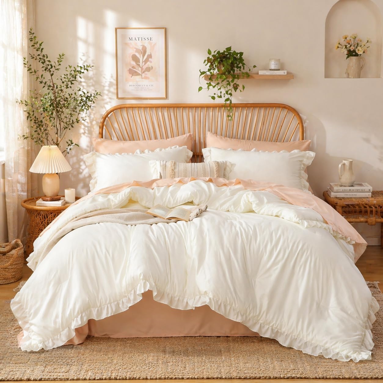 Blush Pink Queen Comforter Set