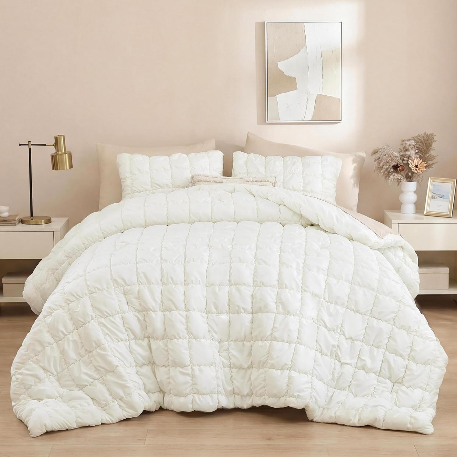 Blush Pink Queen Comforter Set