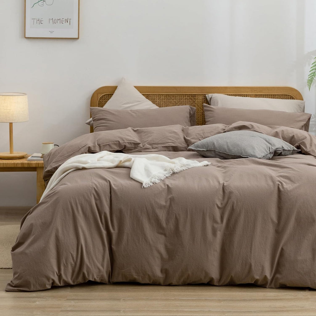 Cornflower Blue Cotton Duvet Cover Set