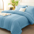 Beige Queen Comforter Set 7 Piece