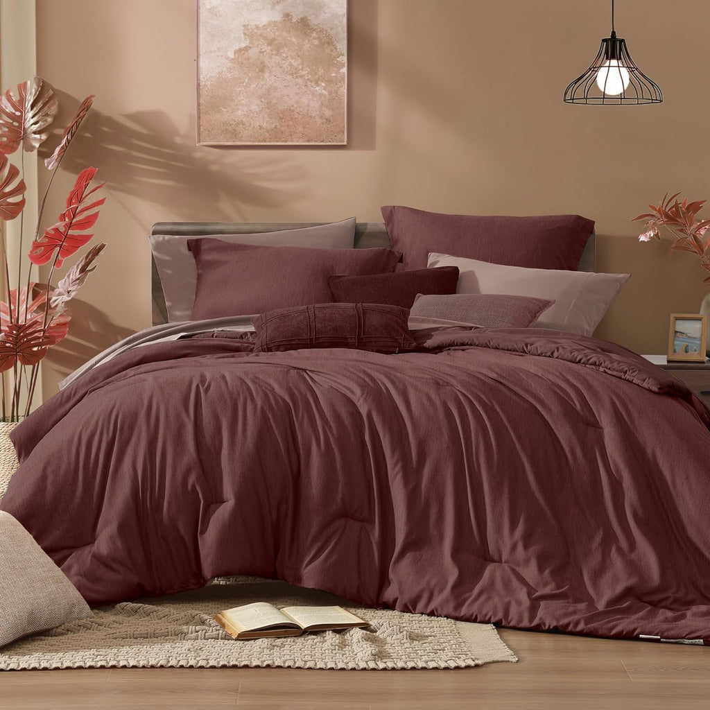 Olive Green Queen Comforter Set