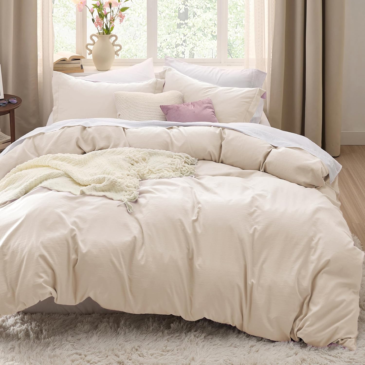 Cream Queen Duvet Cover Set