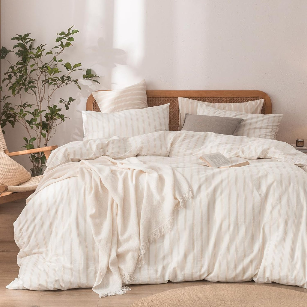 Cornflower Blue Cotton Duvet Cover Set