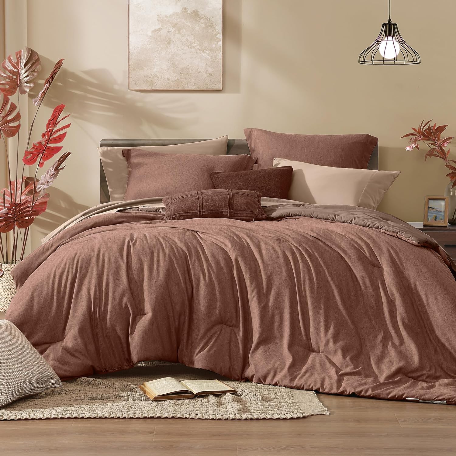 Olive Green Queen Comforter Set