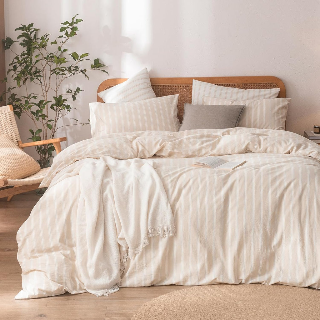 Cornflower Blue Cotton Duvet Cover Set