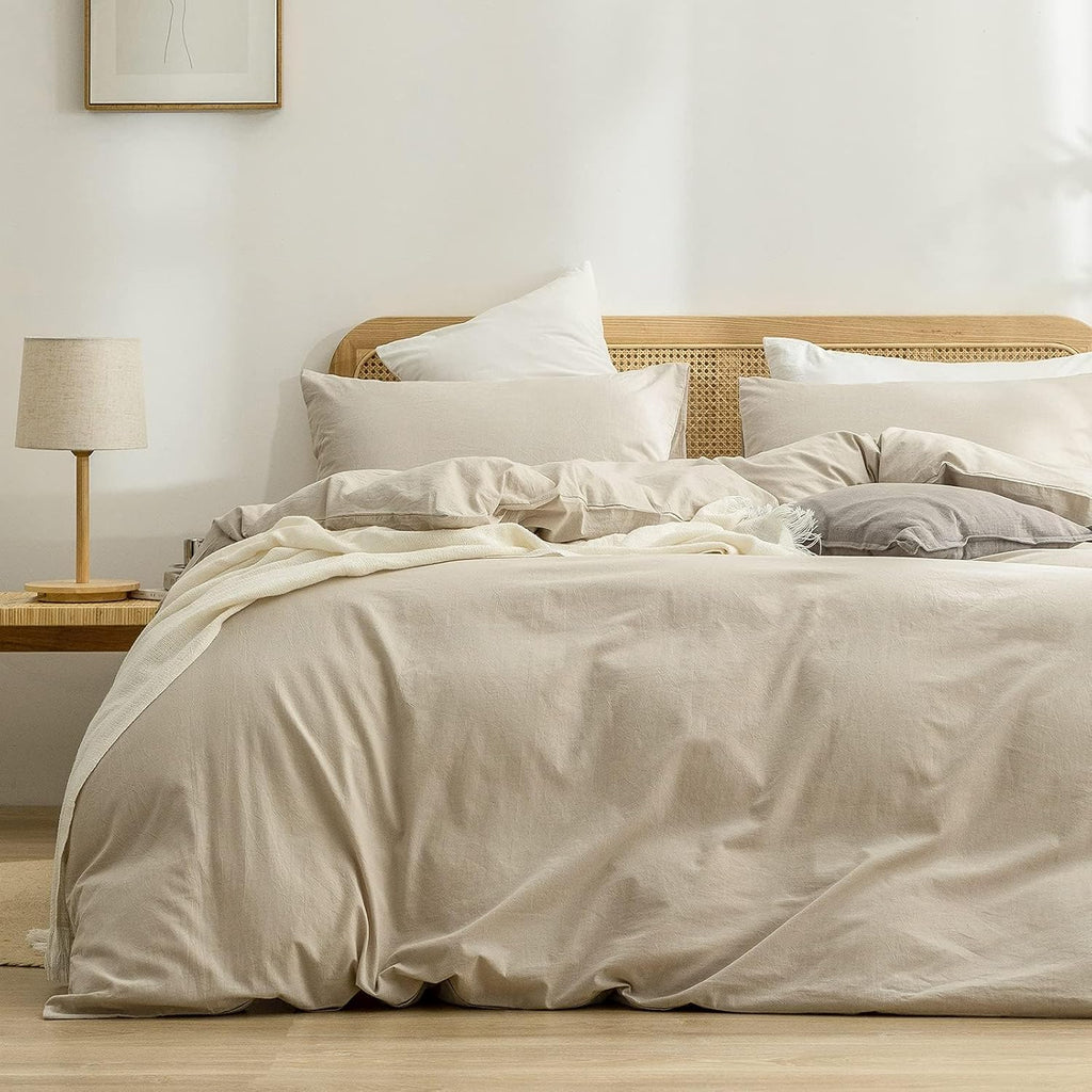 Cornflower Blue Cotton Duvet Cover Set