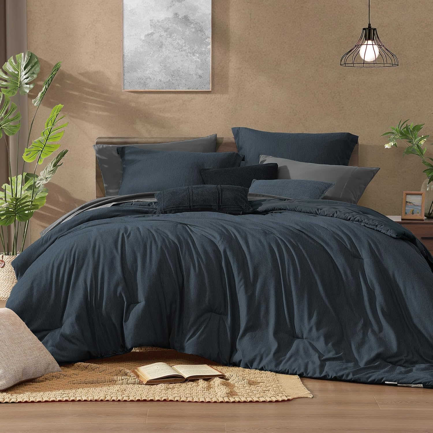 Olive Green Queen Comforter Set