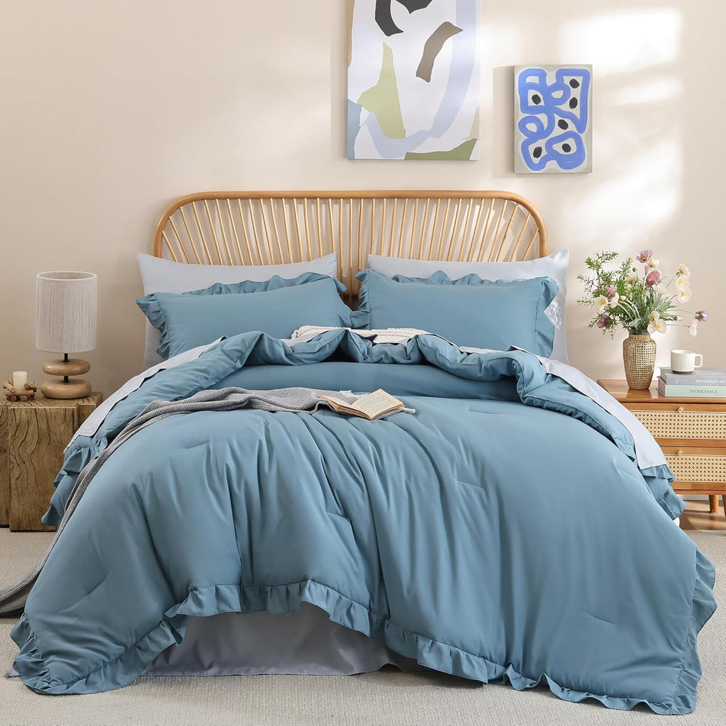 Blush Pink Queen Comforter Set