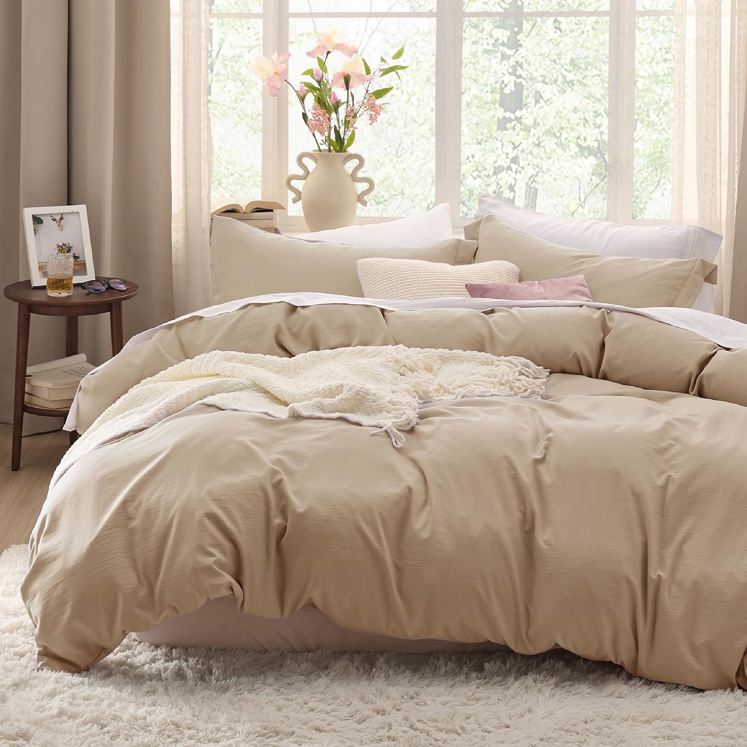 Cream Queen Duvet Cover Set