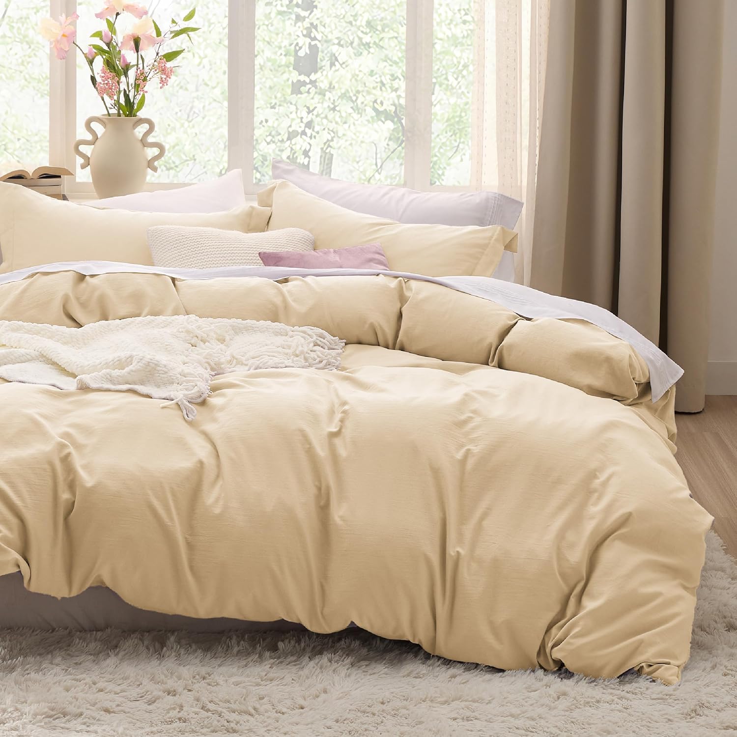 Cream Queen Duvet Cover Set