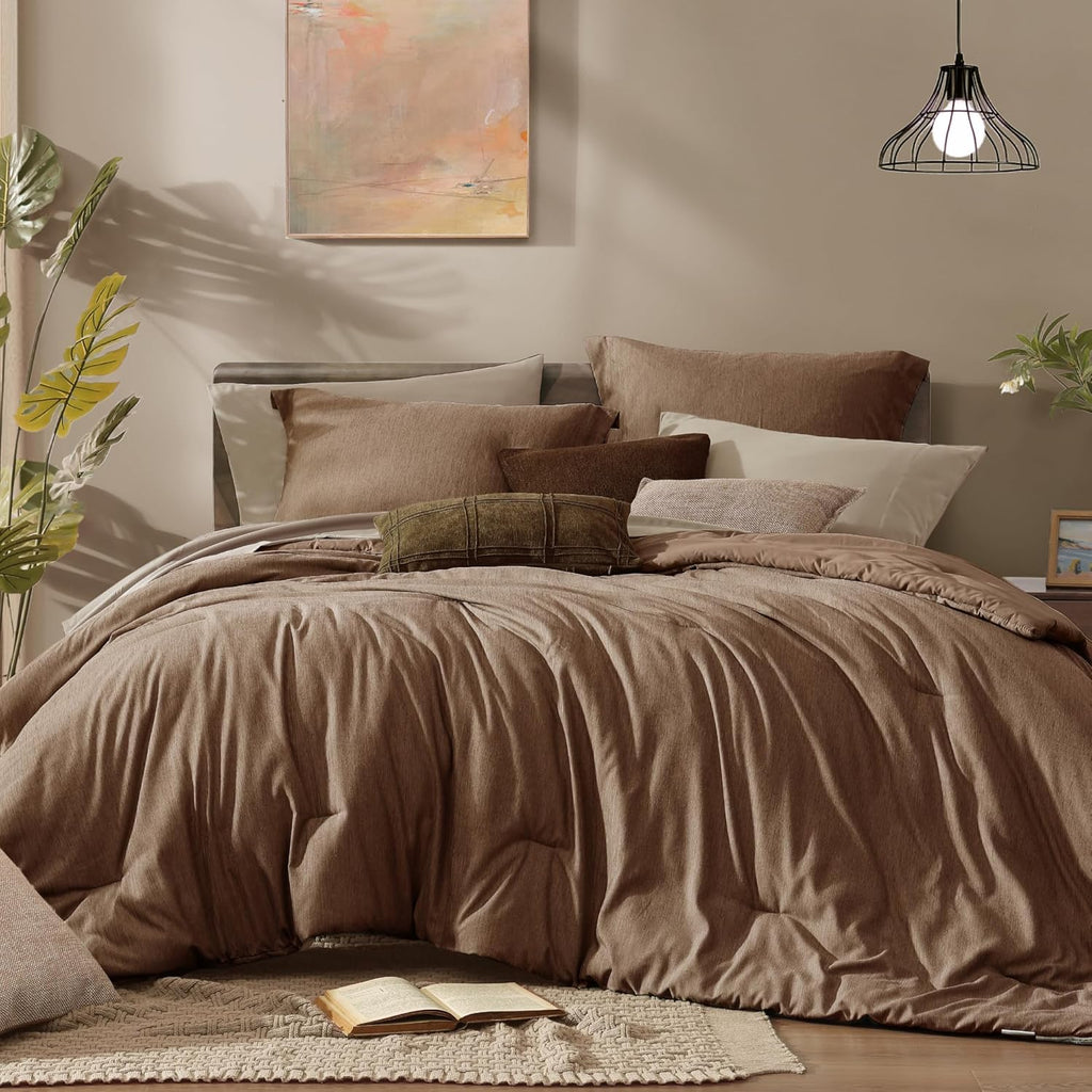 Olive Green Queen Comforter Set