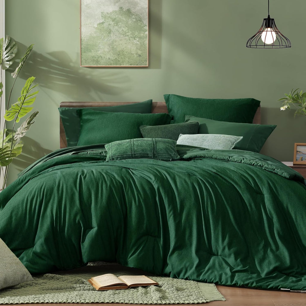 Olive Green Queen Comforter Set