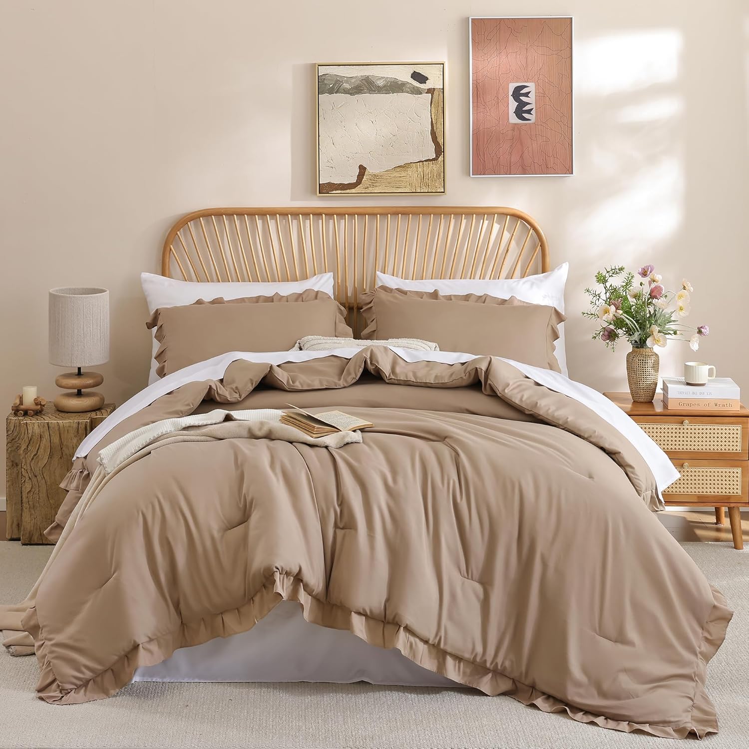Blush Pink Queen Comforter Set