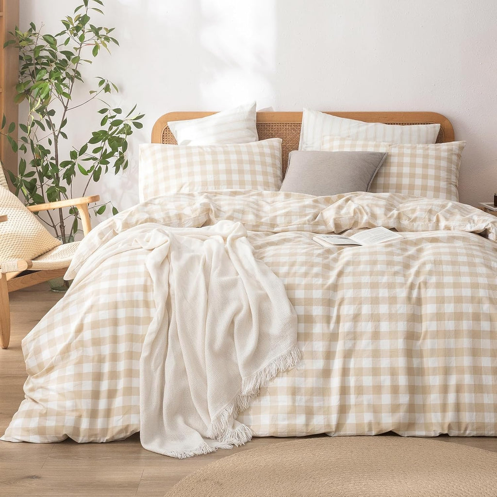 Cornflower Blue Cotton Duvet Cover Set