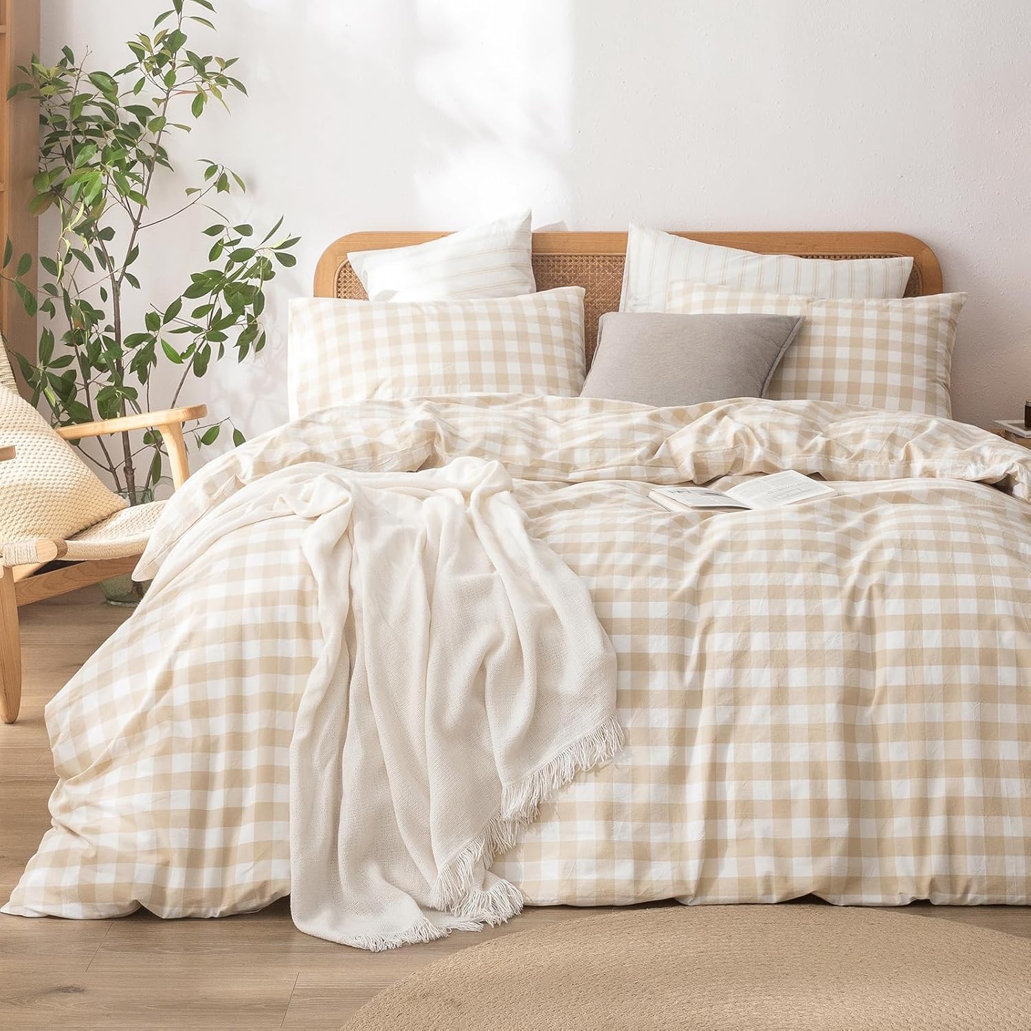 Cornflower Blue Cotton Duvet Cover Set