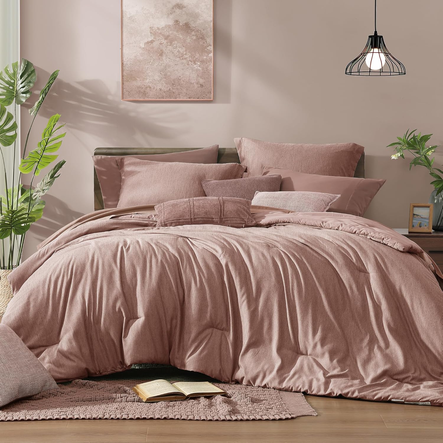 Olive Green Queen Comforter Set