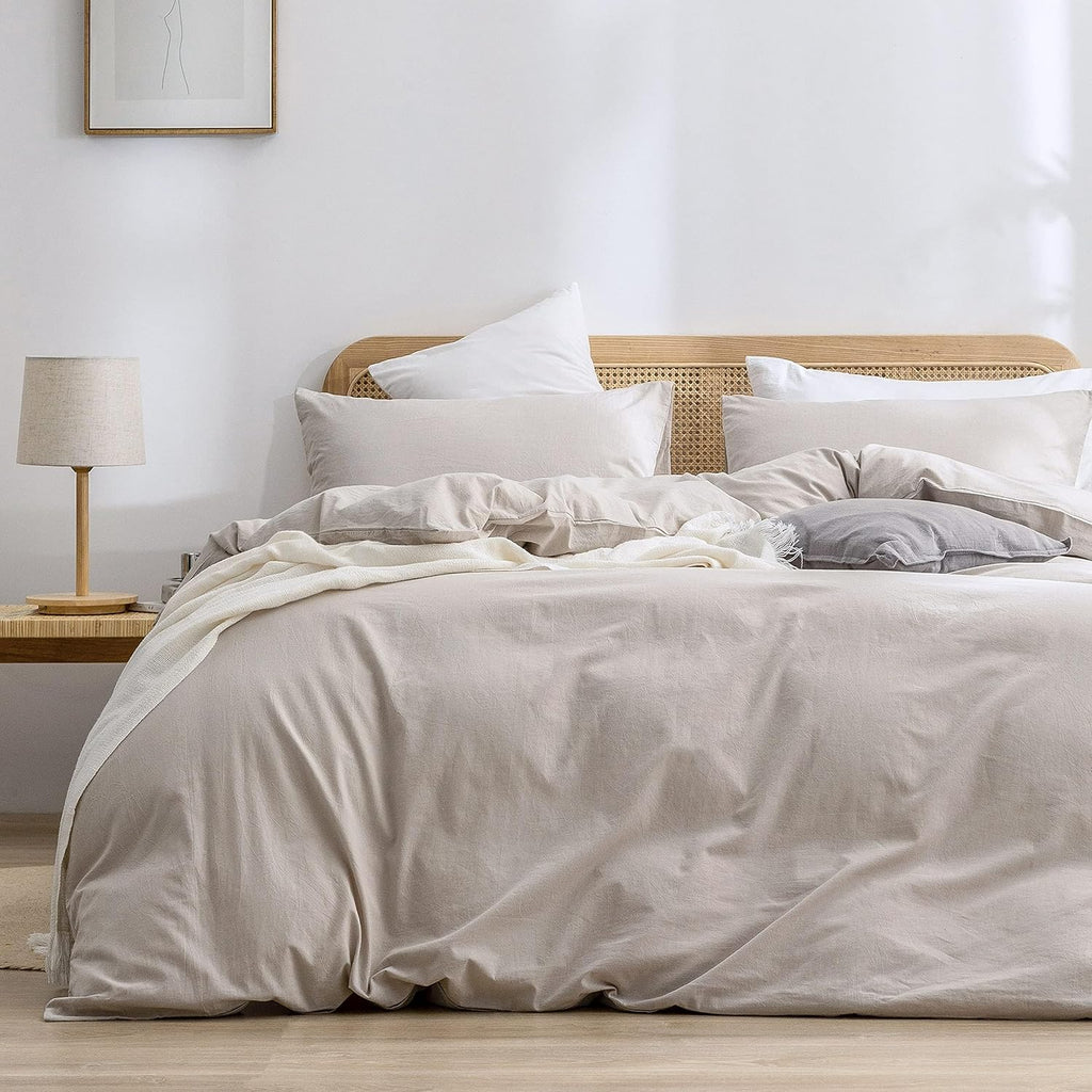 Cornflower Blue Cotton Duvet Cover Set