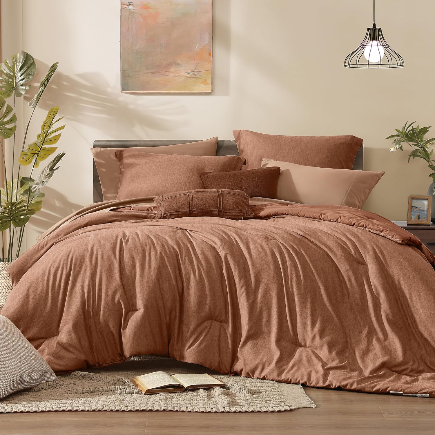 Olive Green Queen Comforter Set